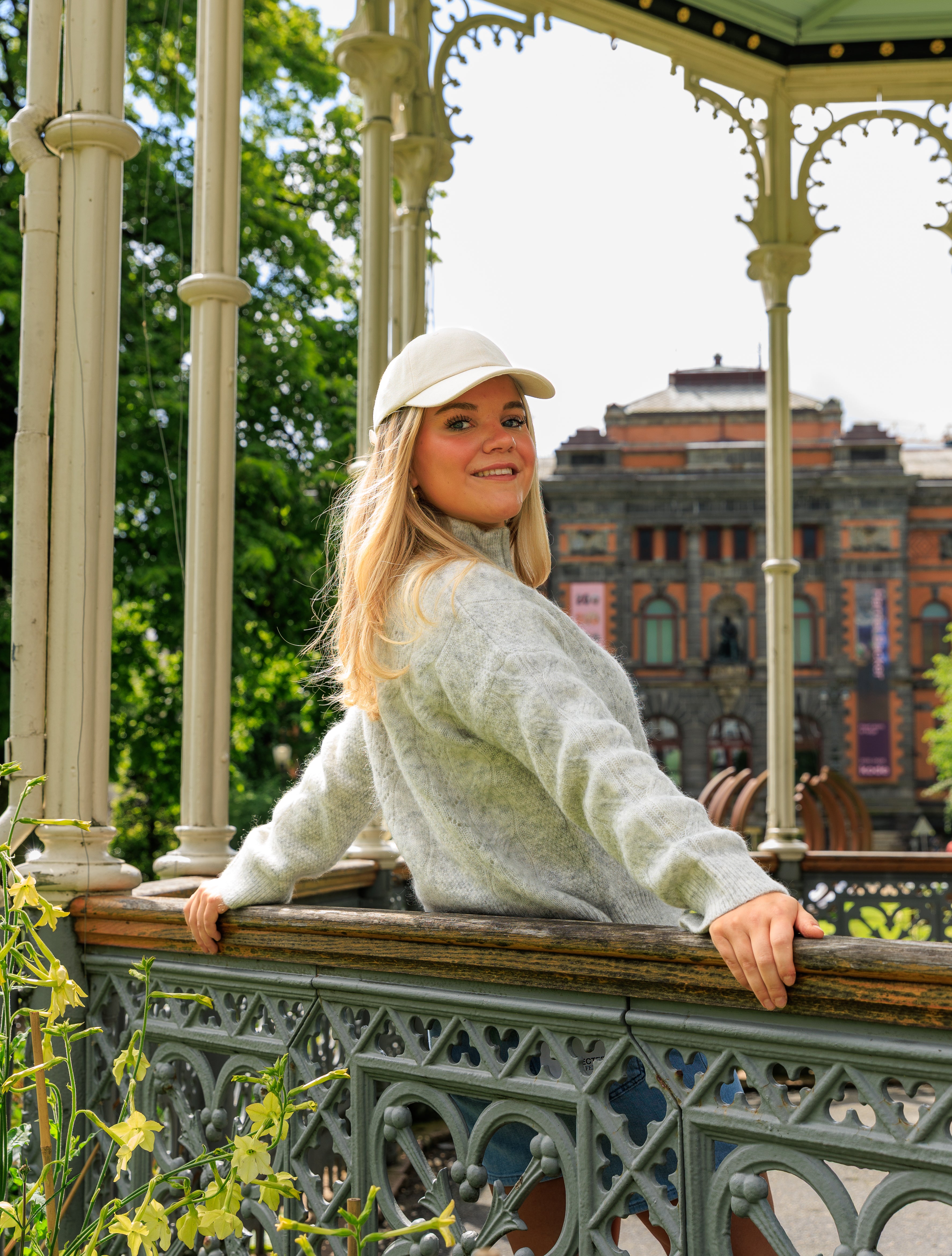 Vera Zip strikket Cardigan - Grå/ Light Grey Melange